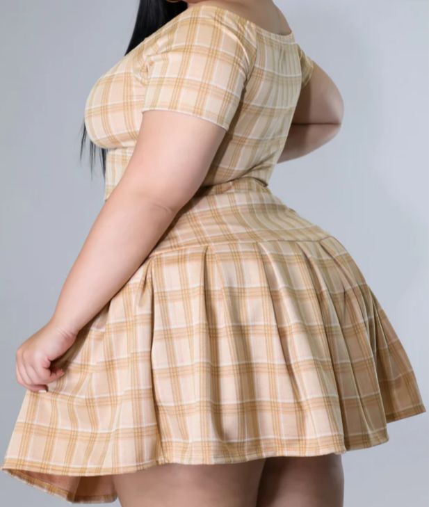 Orange skirt set