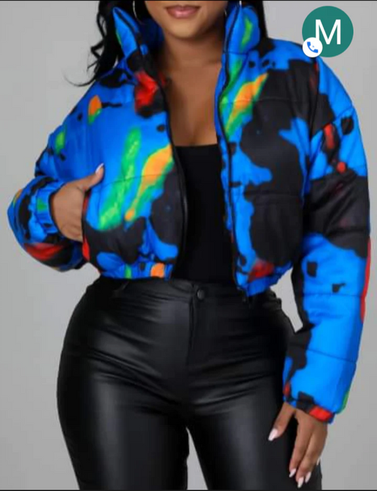 Crop camo jacket